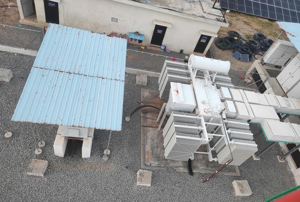 9 MVA, 33 kV inverter-duty transformer at a 7.5 MW solar plant